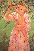 Baby Reaching for an Apple